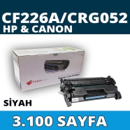 KOPYA COPIA YM-052 CANON CRG-052/CF226A 3100 Sayfa BLACK MUADIL Lazer Yazıcıl...