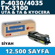 KOPYA COPIA YM-P4030 UTAX TRIUMPH ADLER TA P4030 12500 Sayfa BLACK MUADIL Laz...