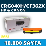 KOPYA COPIA YM-CF362X CANON CRG-040H/CF362X 10000 Sayfa YELLOW MUADIL Lazer Y...