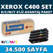 KOPYA COPIA YM-C400-SET XEROX C400 34500 Sayfa 4 RENK ( MAVİ,SİYAH,SARI,KIRMI...