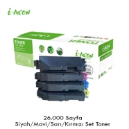 KOPYA COPIA YM-TK5270-SET KYOCERA TK-5270 26000 Sayfa 4 RENK ( MAVİ,SİYAH,SAR...