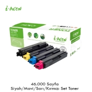 KOPYA COPIA YM-TK5280-SET KYOCERA TK-5280 46000 Sayfa 4 RENK ( MAVİ,SİYAH,SAR...