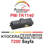 PRINTMAX PM-TK1140 PM-TK1140 7200 Sayfa SİYAH MUADIL Lazer Yazıcılar / Faks M...