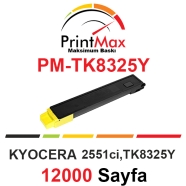 PRINTMAX PM-TK8325Y PM-TK8325Y 12000 Sayfa YELLOW MUADIL Lazer Yazıcılar / Fa...