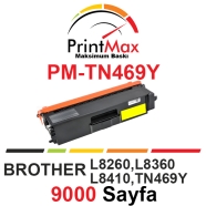 PRINTMAX PM-TN469Y PM-TN469Y 9000 Sayfa YELLOW MUADIL Lazer Yazıcılar / Faks ...