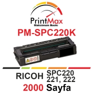 PRINTMAX PM-SPC220K PM-SPC220K 2000 Sayfa BLACK MUADIL Lazer Yazıcılar / Faks...