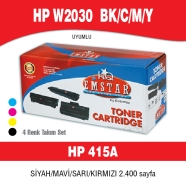 EMSTAR E-HPW2030 B/C/M/Y HP W2030 K/C/M/Y 2400 Sayfa BLACK MUADIL Lazer Yazıc...