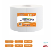 MARMARİS 27.ANT-995 JUMBO 12'li JUMBO RULO 34 g/m² ÇİFT KAT Tuvalet Kağıdı