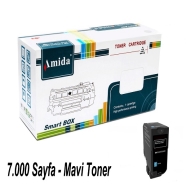 AMIDA P-LCS720TC LEXMARK CS720C 7000 Sayfa MAVİ (CYAN) MUADIL Lazer Yazıcılar...