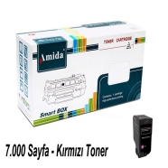 AMIDA P-LCS720TM LEXMARK CS720M 7000 Sayfa KIRMIZI (MAGENTA) MUADIL Lazer Yaz...