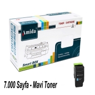 AMIDA P-LCX625TC LEXMARK CX625C 7000 Sayfa MAVİ (CYAN) MUADIL Lazer Yazıcılar...