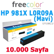 FREECOLOR HP981C-XL-INK-FRC HP 981X L0R09A 10000 Sayfa MAVİ (CYAN) MUADIL Laz...