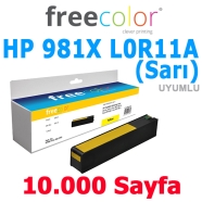 FREECOLOR HP981Y-XL-INK-FRC HP 981X L0R11A 10000 Sayfa SARI (YELLOW) MUADIL L...