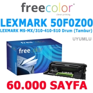 FREECOLOR DRMS310-FRC Lexmark 50F0Z00 60000 Sayfa SİYAH MUADIL Lazer Yazıcıla...