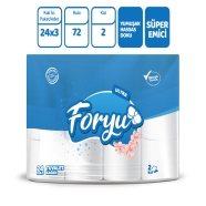 FORYU BR432-07969 ULTRA 3 x 24'lü RULO 34 g/m² ÇİFT KAT Tuvalet Kağıdı