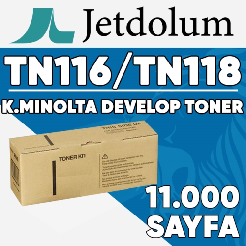 JETDOLUM JET-TN116 KONICA MINOLTA & DEVELOP TN-116/TN-118 11000 Sayfa ...