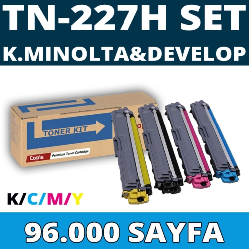 K&K　確認ページ KOPYA COPIA YM-TN227XL-SET KONICA MINOLTA & DEVELOP TN-227H KCMY