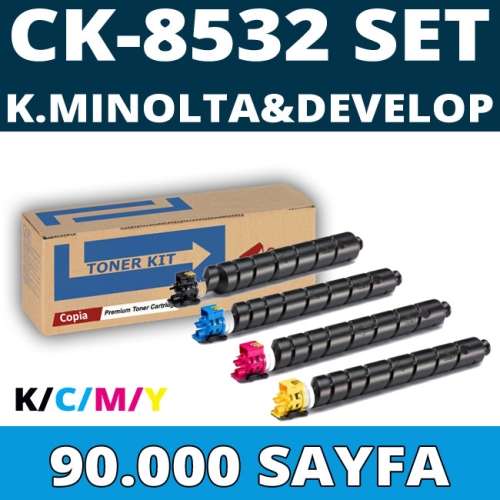 KOPYA COPIA YM-CK8532-SET UTAX TRIUMPH ADLER CK-8532 KCMY 90000