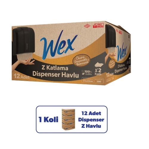 WEX WEX1015 WEX-1015 12'li Z KATLAMALI TABAKA 40 g/m² ÇİFT KAT