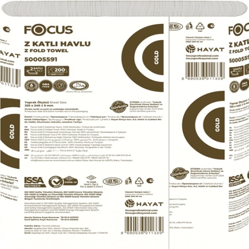 FOCUS 50005591 GOLD Z KATLI HAVLU 200*12 12 Z KATLAMALI TABAKA 40