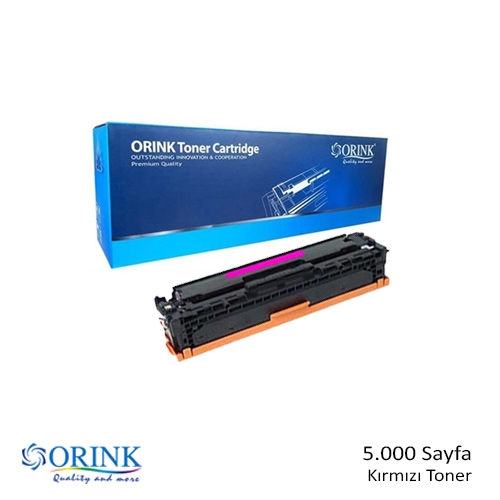 liページ ORINK LHCF413X HP CF413X/CRG-046H 5000 Sayfa MAGENTA MUADIL Lazer