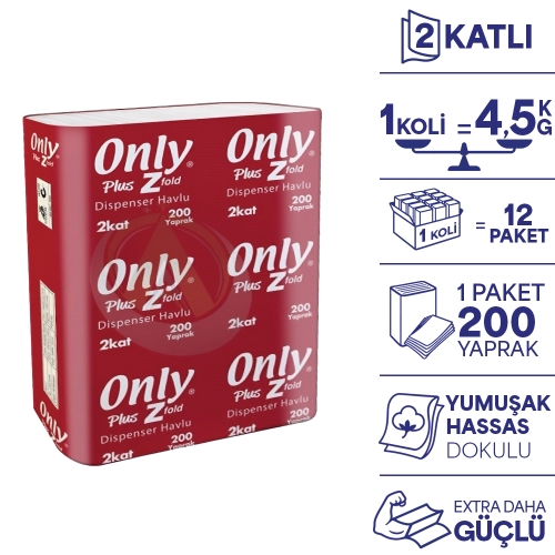 ONLY YENİ ONLY PLUS ( YENİ ONLY PLUS DİSP.HAVLU 8695855700018