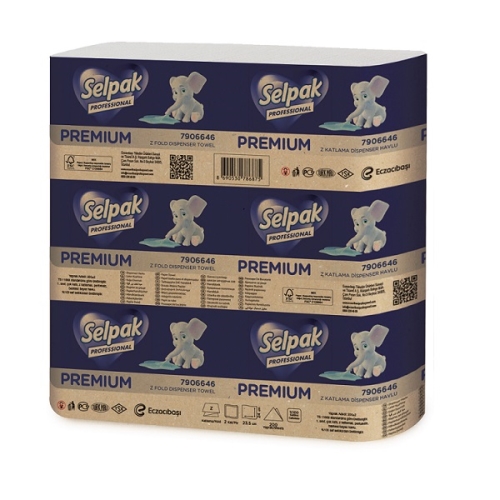 SELPAK PROFESSIONAL 7906646 FSC Premium Z-Katli Dispenser 200'lü x