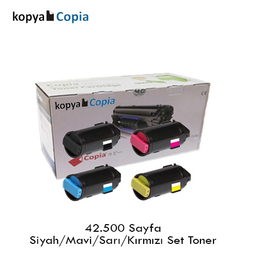 KOPYA COPIA YM-C600-SET XEROX C600 42500 Sayfa 4 RENK ( MAVİ,SİYAH